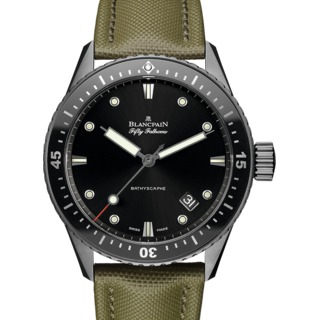 Swiss Luxury Replica Blancpain 50 Fathoms Bathyscaphe Ceramized Titanium 5000-12C30-K52A Replica Watch
